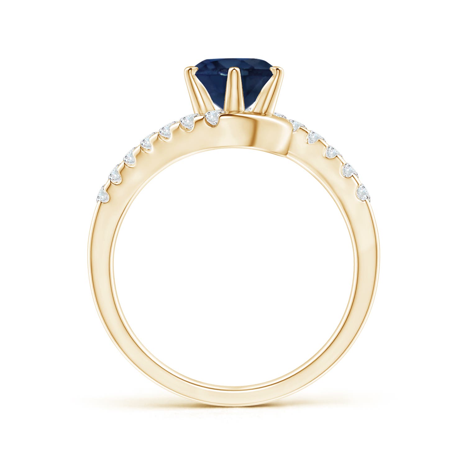 AA - Blue Sapphire / 1.95 CT / 14 KT Yellow Gold