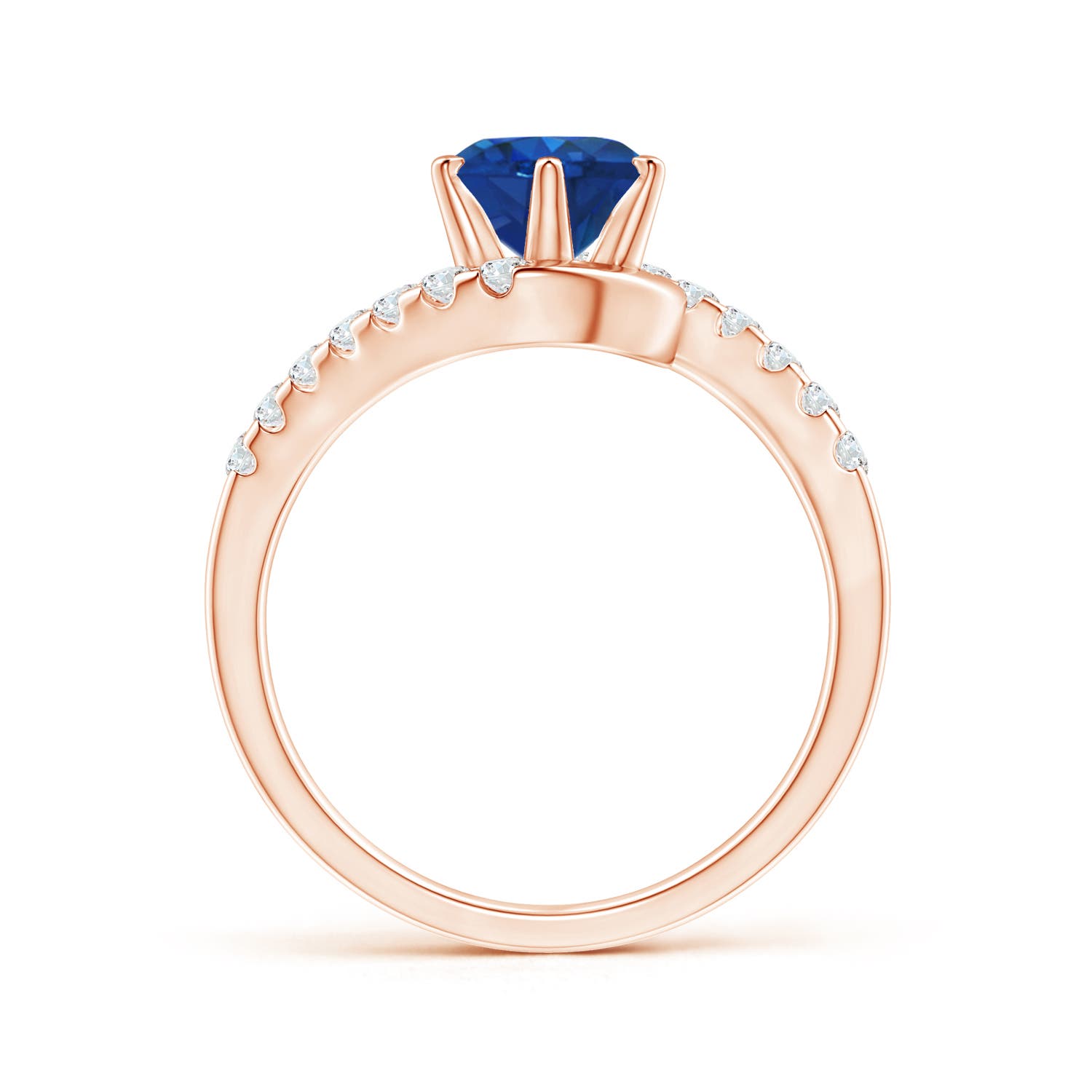 AAA - Blue Sapphire / 1.95 CT / 14 KT Rose Gold