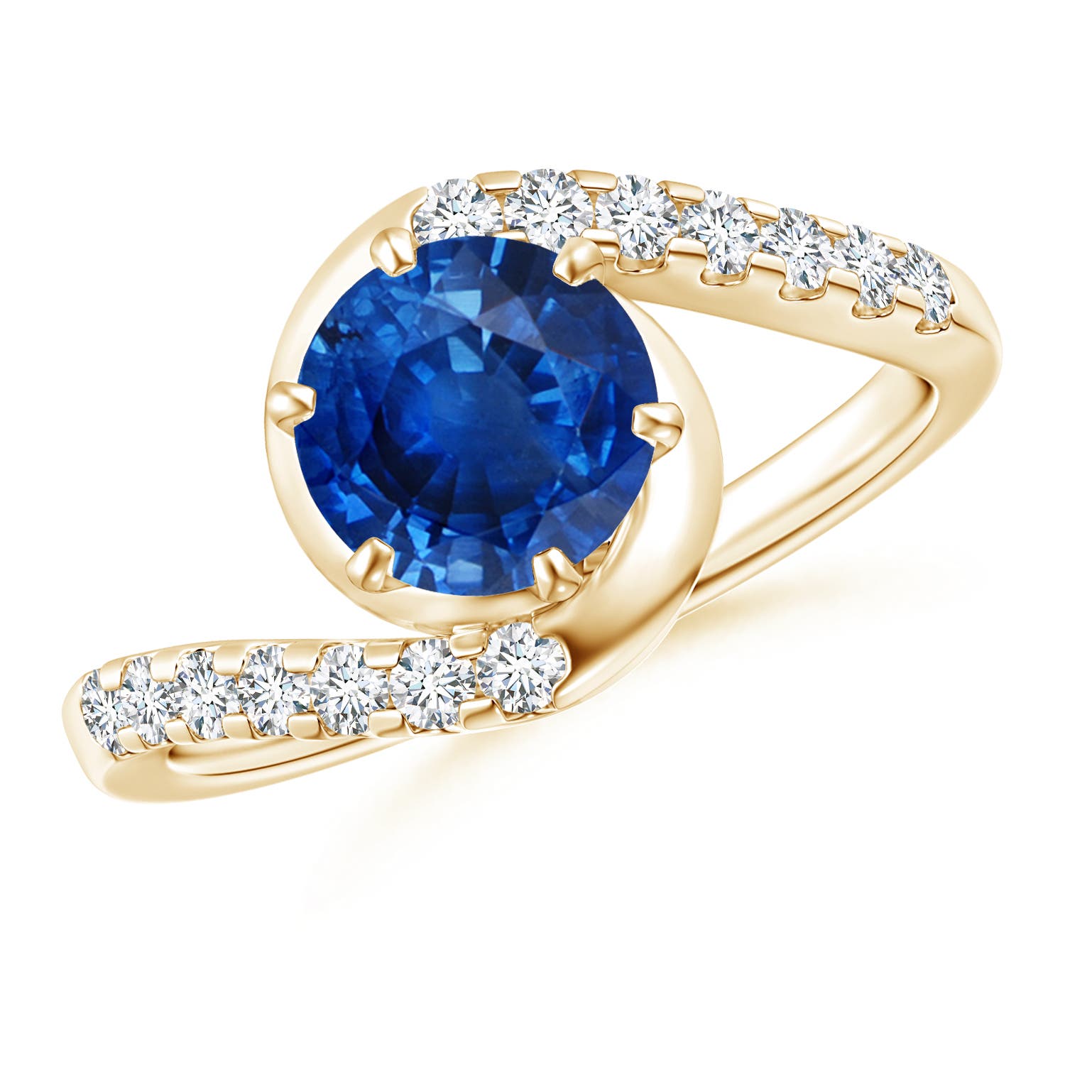 AAA - Blue Sapphire / 1.95 CT / 14 KT Yellow Gold