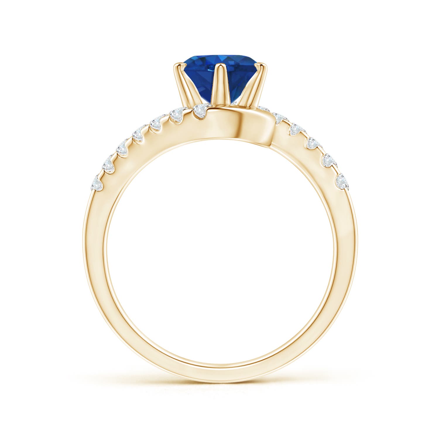 AAA - Blue Sapphire / 1.95 CT / 14 KT Yellow Gold