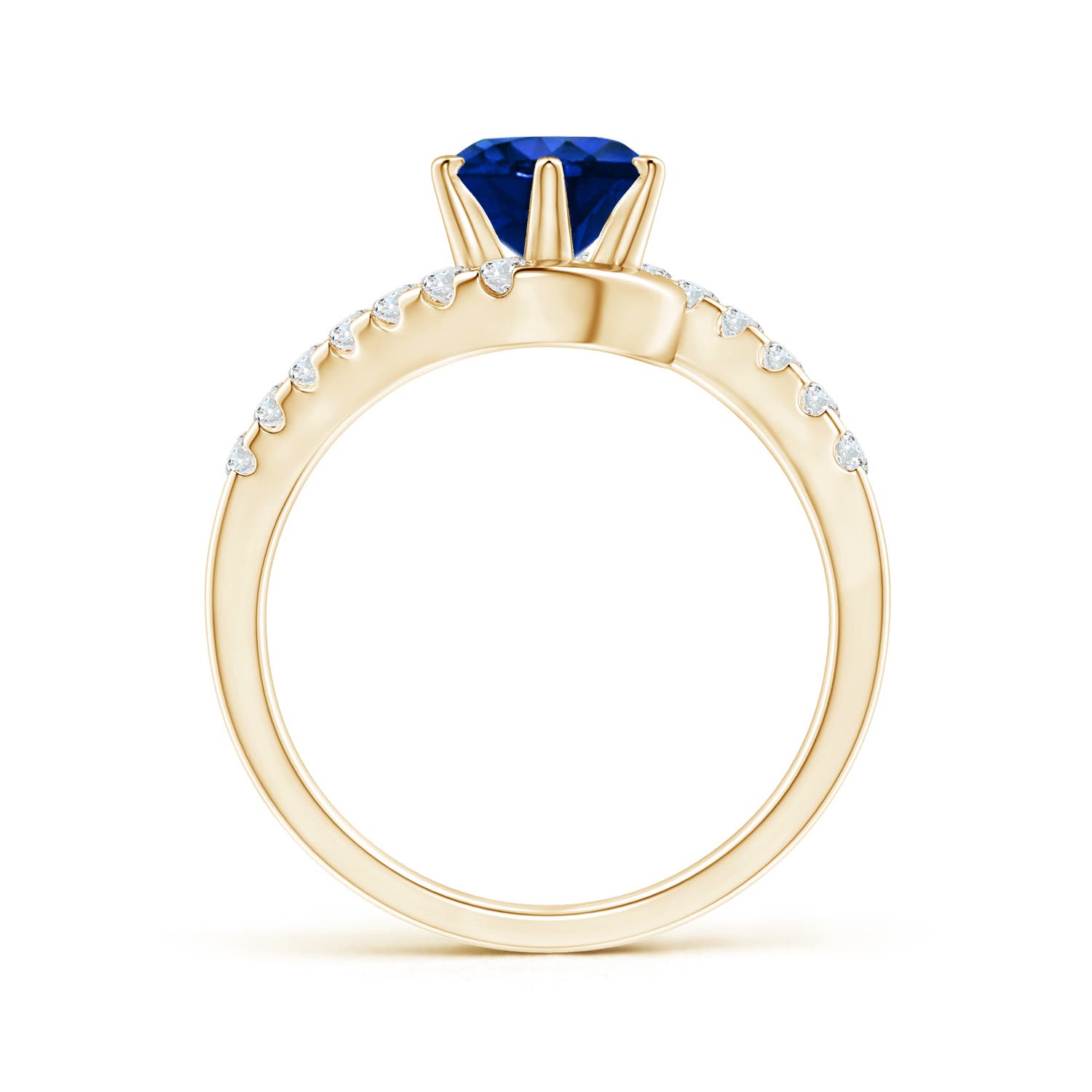 AAAA - Blue Sapphire / 1.95 CT / 14 KT Yellow Gold