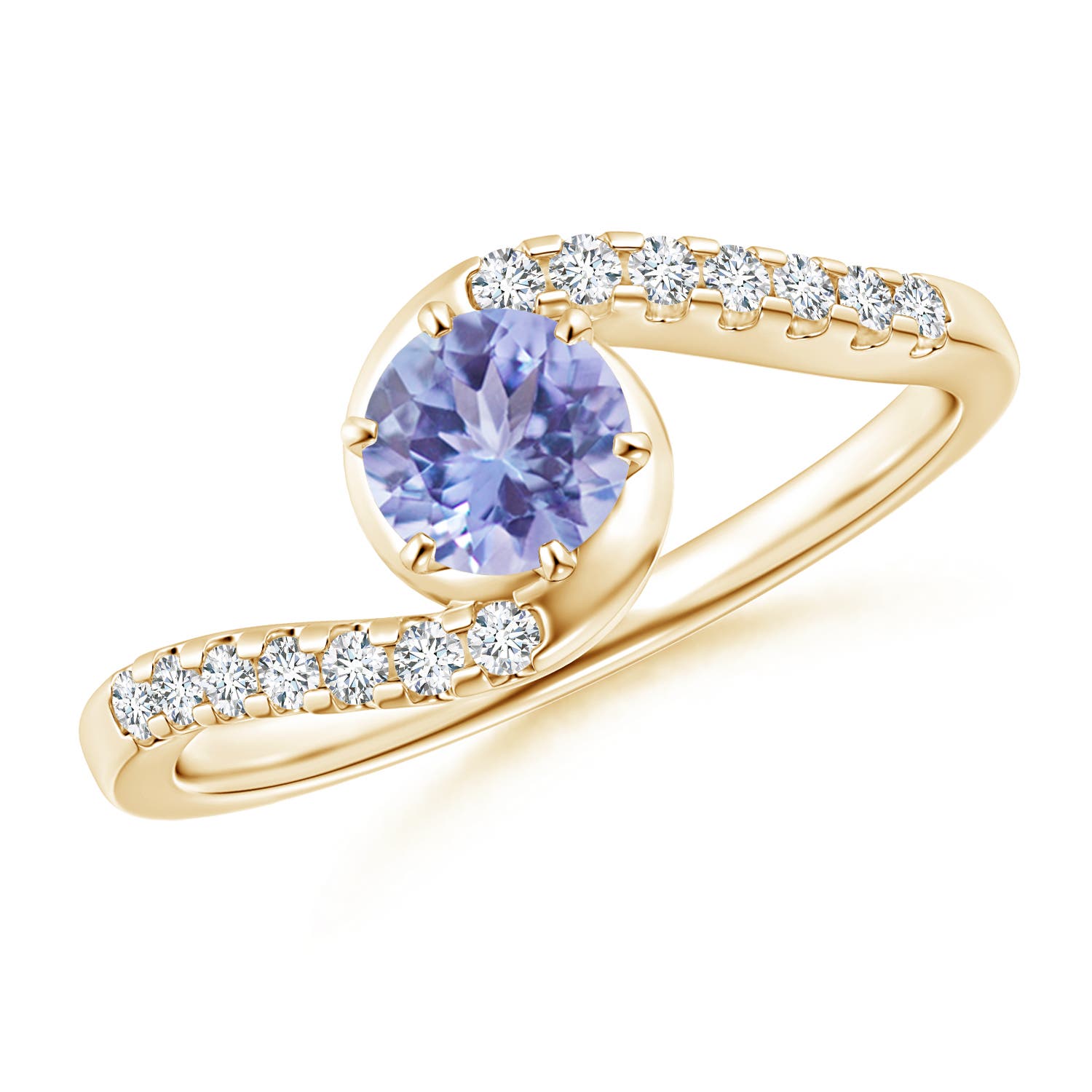 AA - Tanzanite / 0.67 CT / 14 KT Yellow Gold