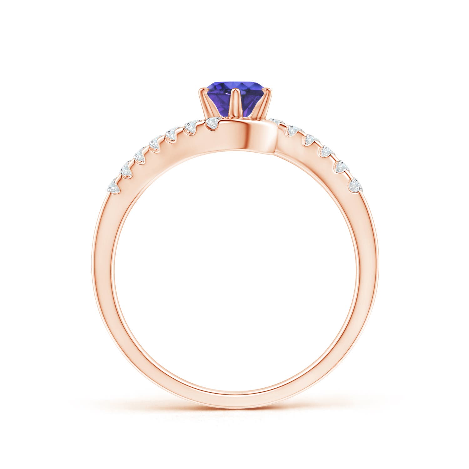 AAA - Tanzanite / 0.67 CT / 14 KT Rose Gold