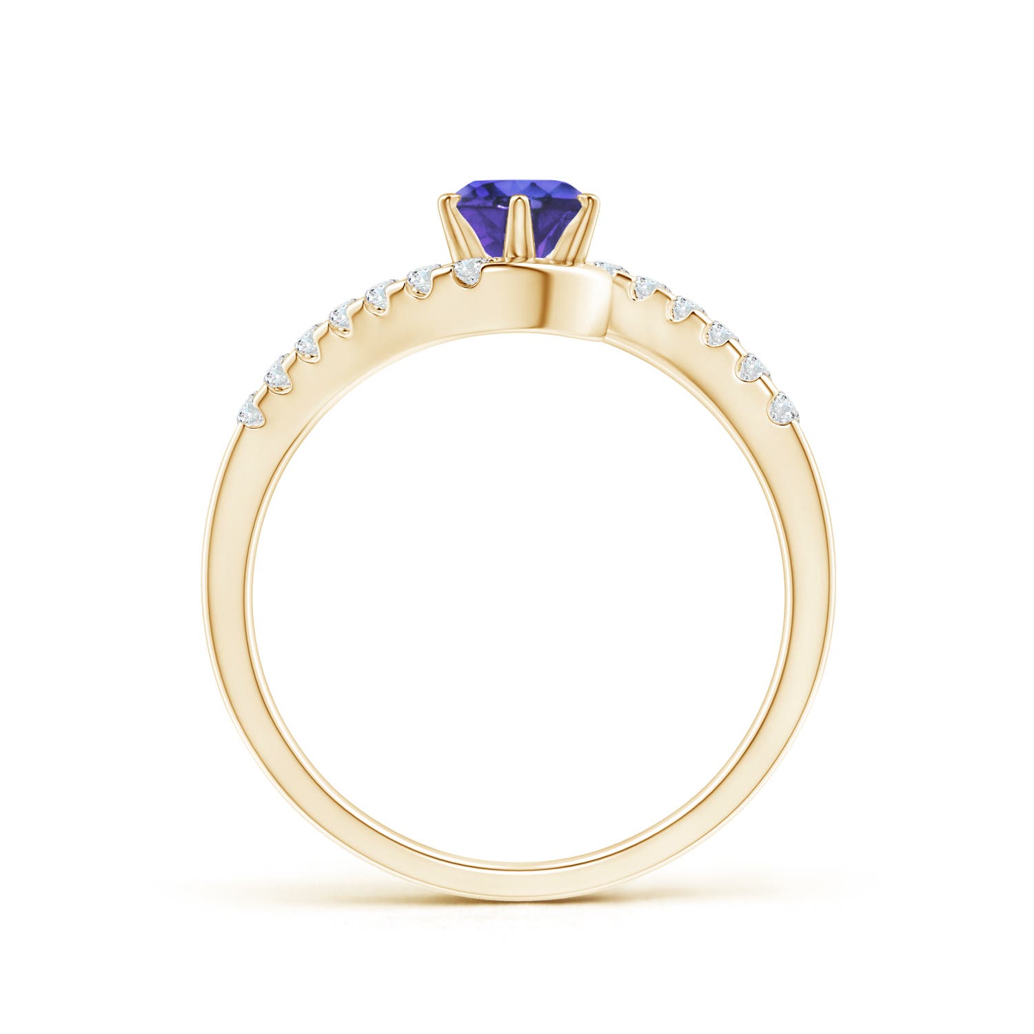 AAA - Tanzanite / 0.67 CT / 14 KT Yellow Gold