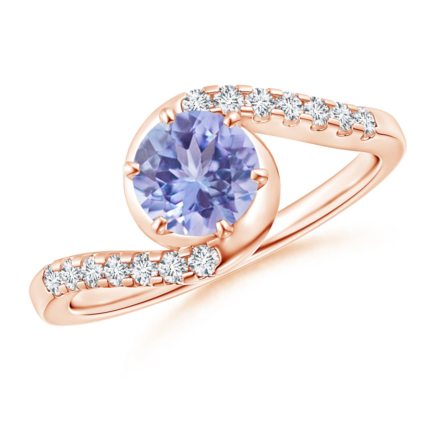 A - Tanzanite / 1.1 CT / 14 KT Rose Gold