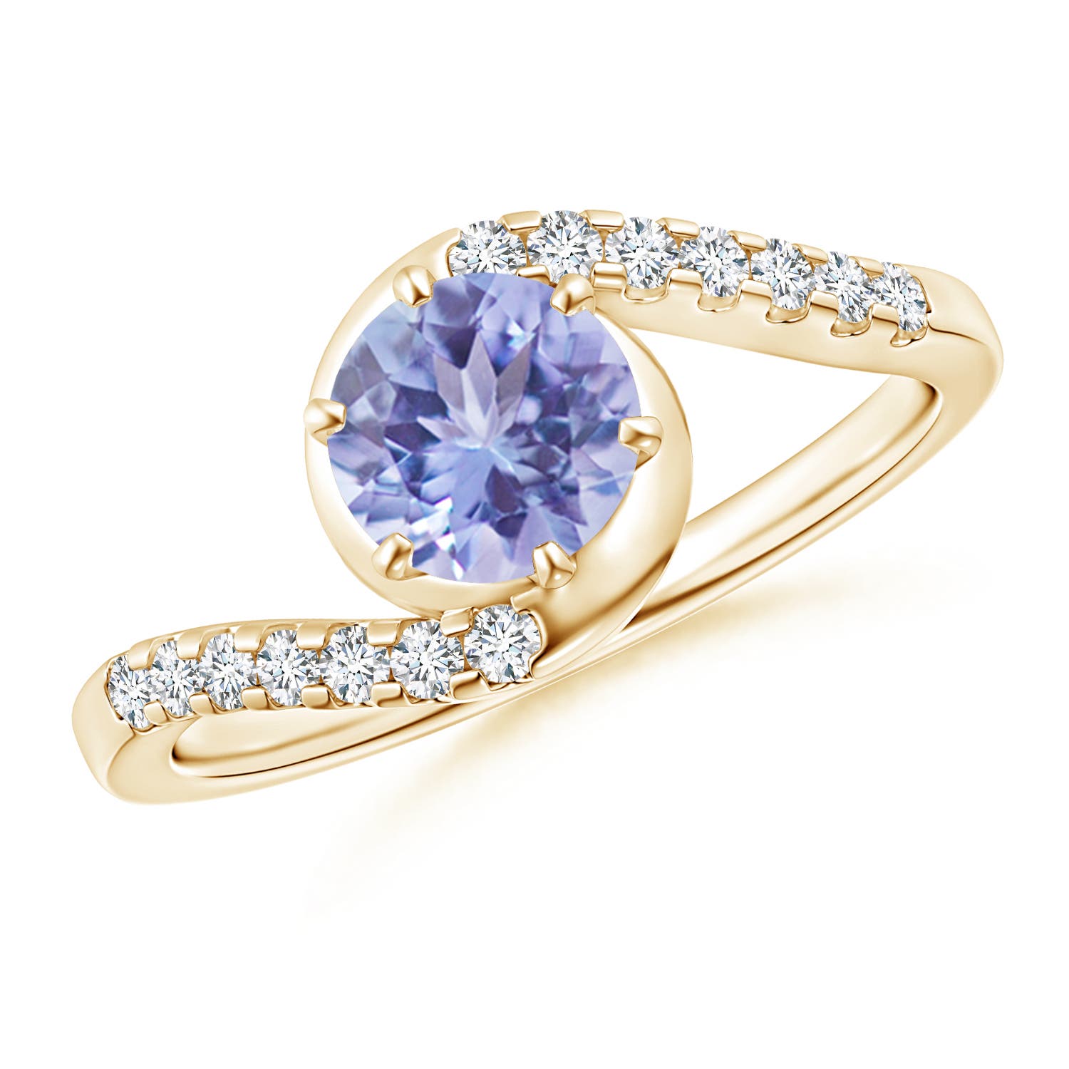 A - Tanzanite / 1.1 CT / 14 KT Yellow Gold