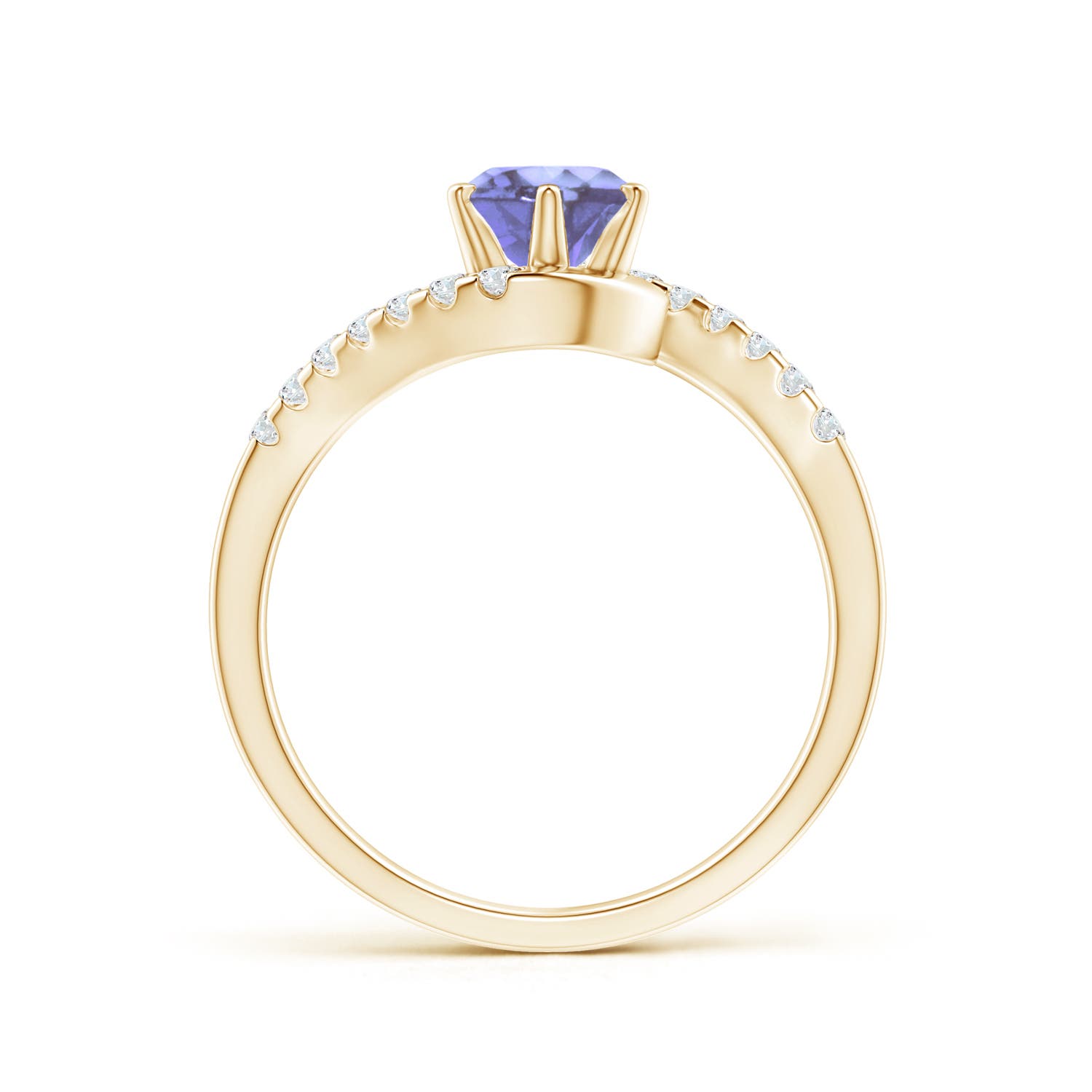 A - Tanzanite / 1.1 CT / 14 KT Yellow Gold