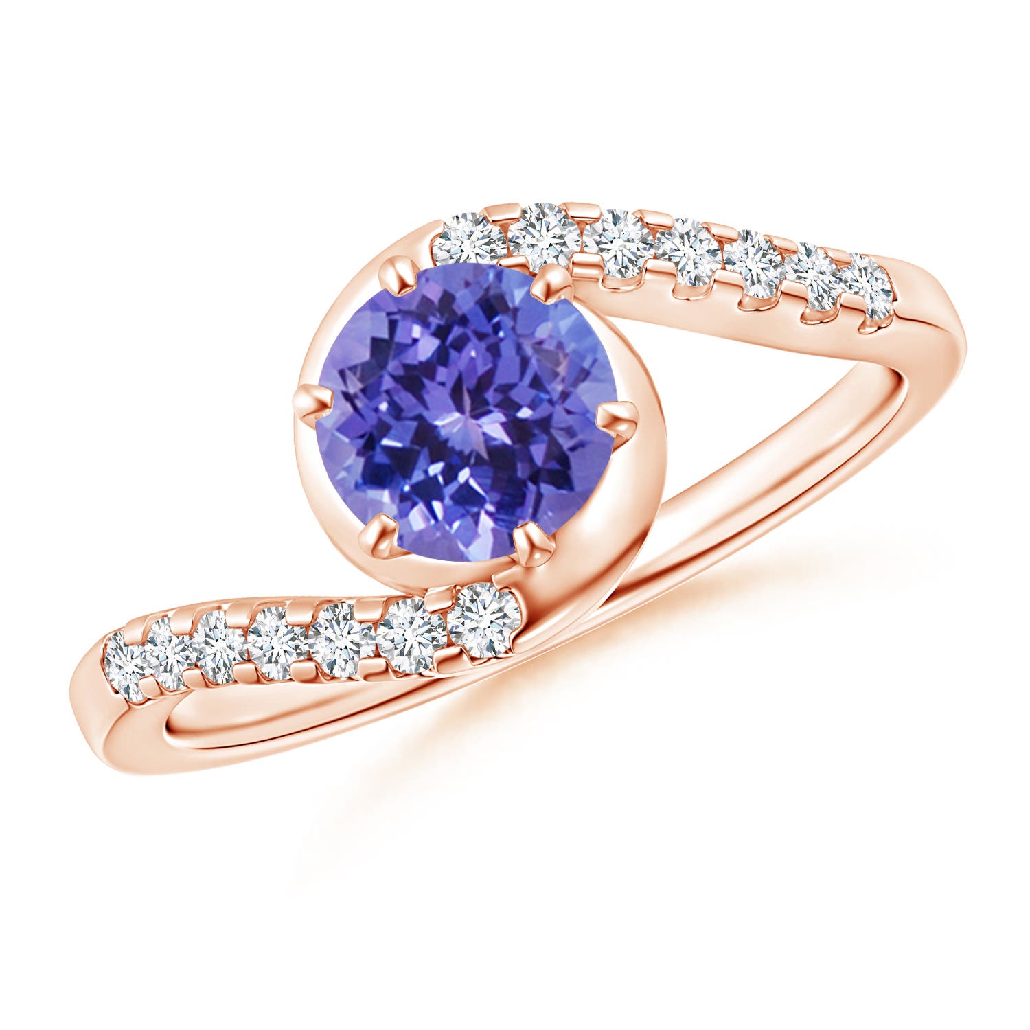 AA - Tanzanite / 1.1 CT / 14 KT Rose Gold