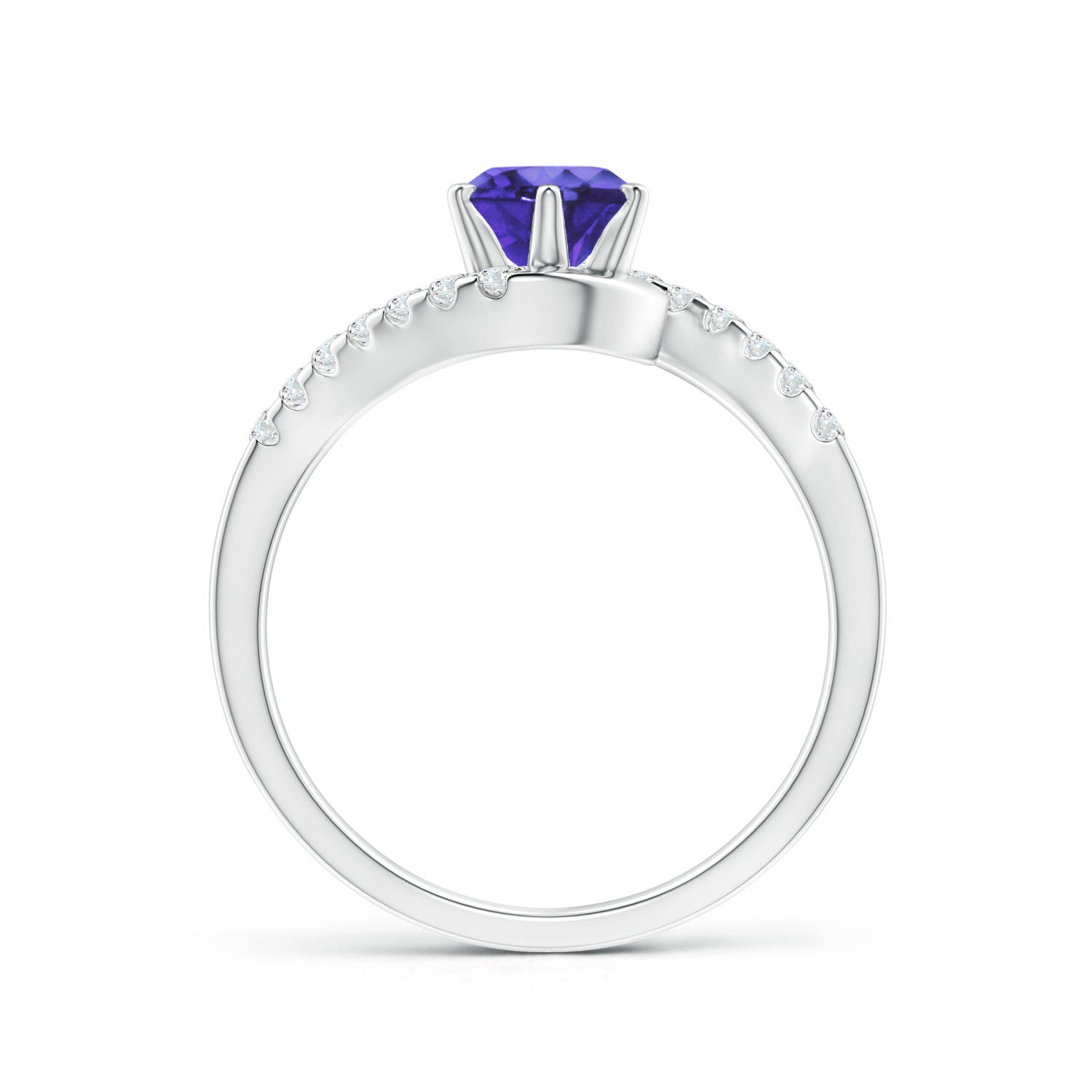 AA - Tanzanite / 1.1 CT / 14 KT White Gold