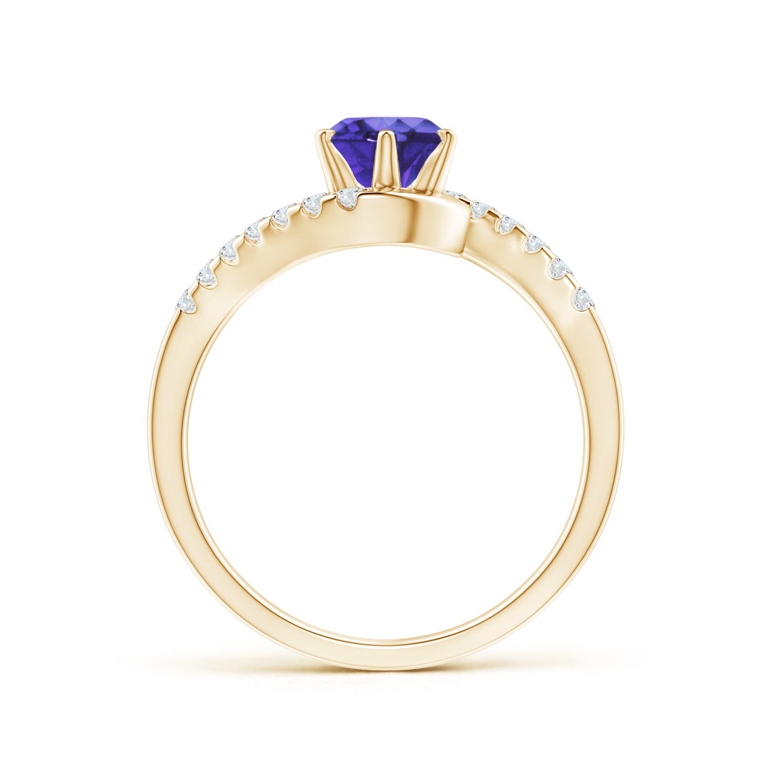 AA - Tanzanite / 1.1 CT / 14 KT Yellow Gold