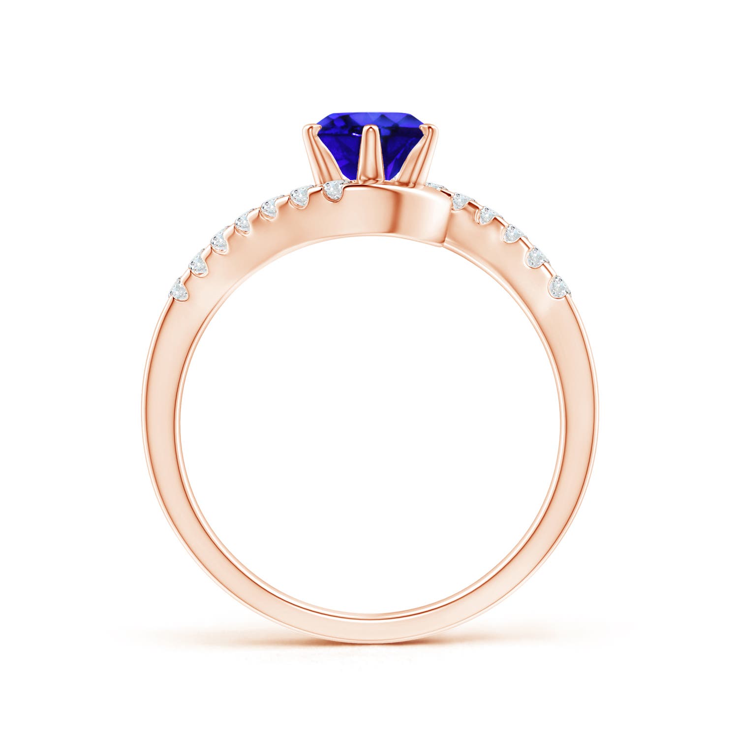 AAA - Tanzanite / 1.1 CT / 14 KT Rose Gold