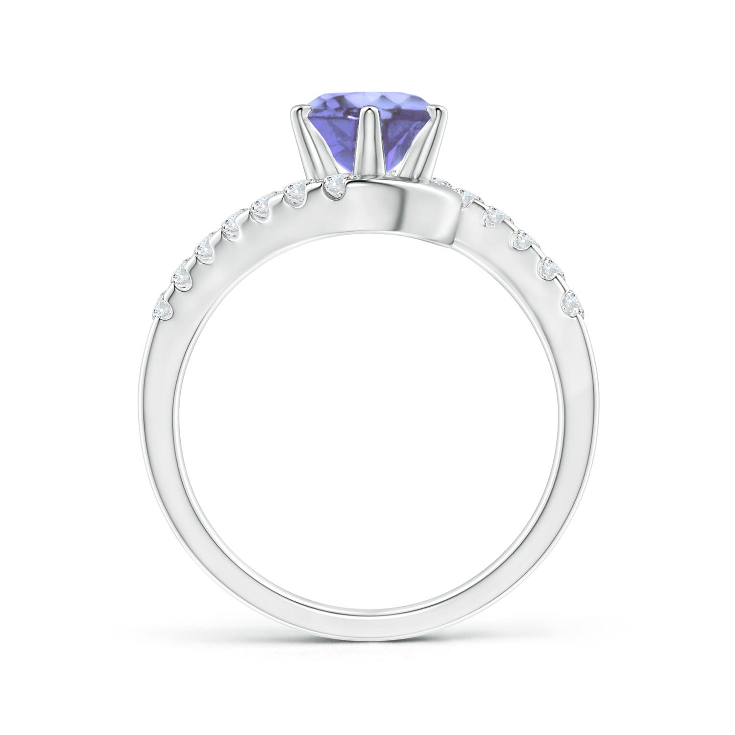 A - Tanzanite / 1.8 CT / 14 KT White Gold