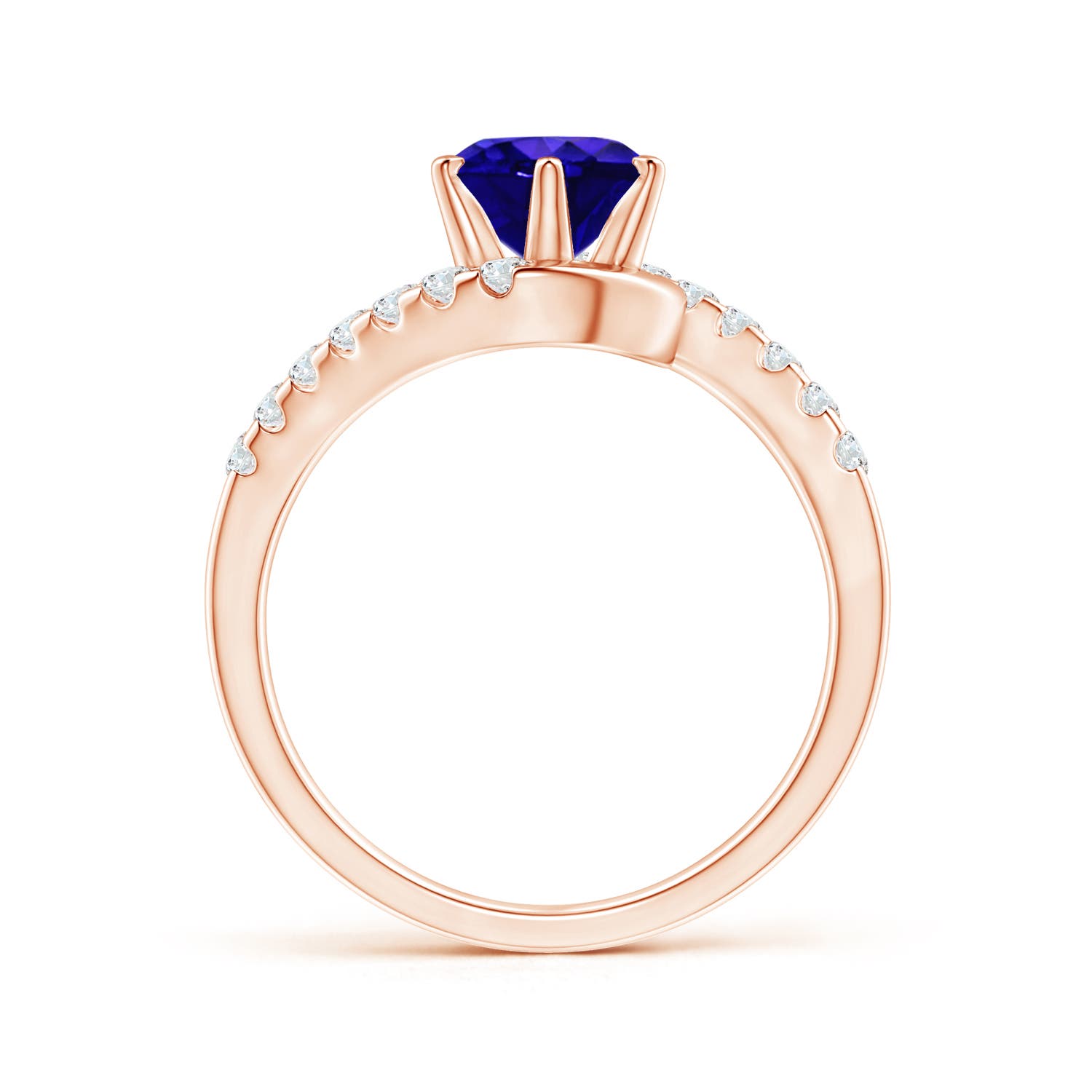 AAAA - Tanzanite / 1.8 CT / 14 KT Rose Gold