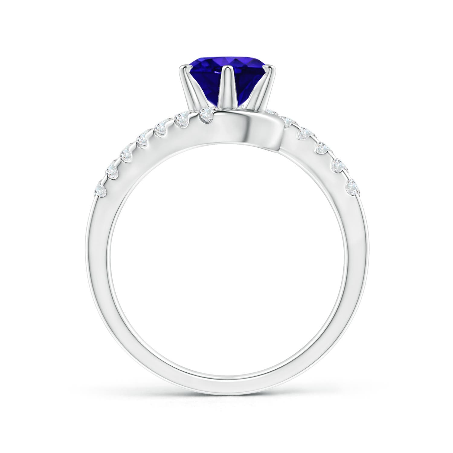 AAAA - Tanzanite / 1.8 CT / 14 KT White Gold