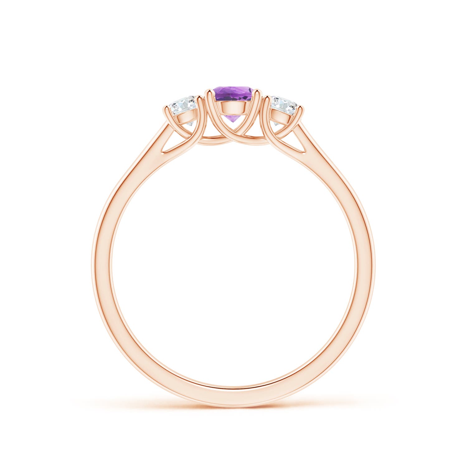 A - Amethyst / 0.46 CT / 14 KT Rose Gold