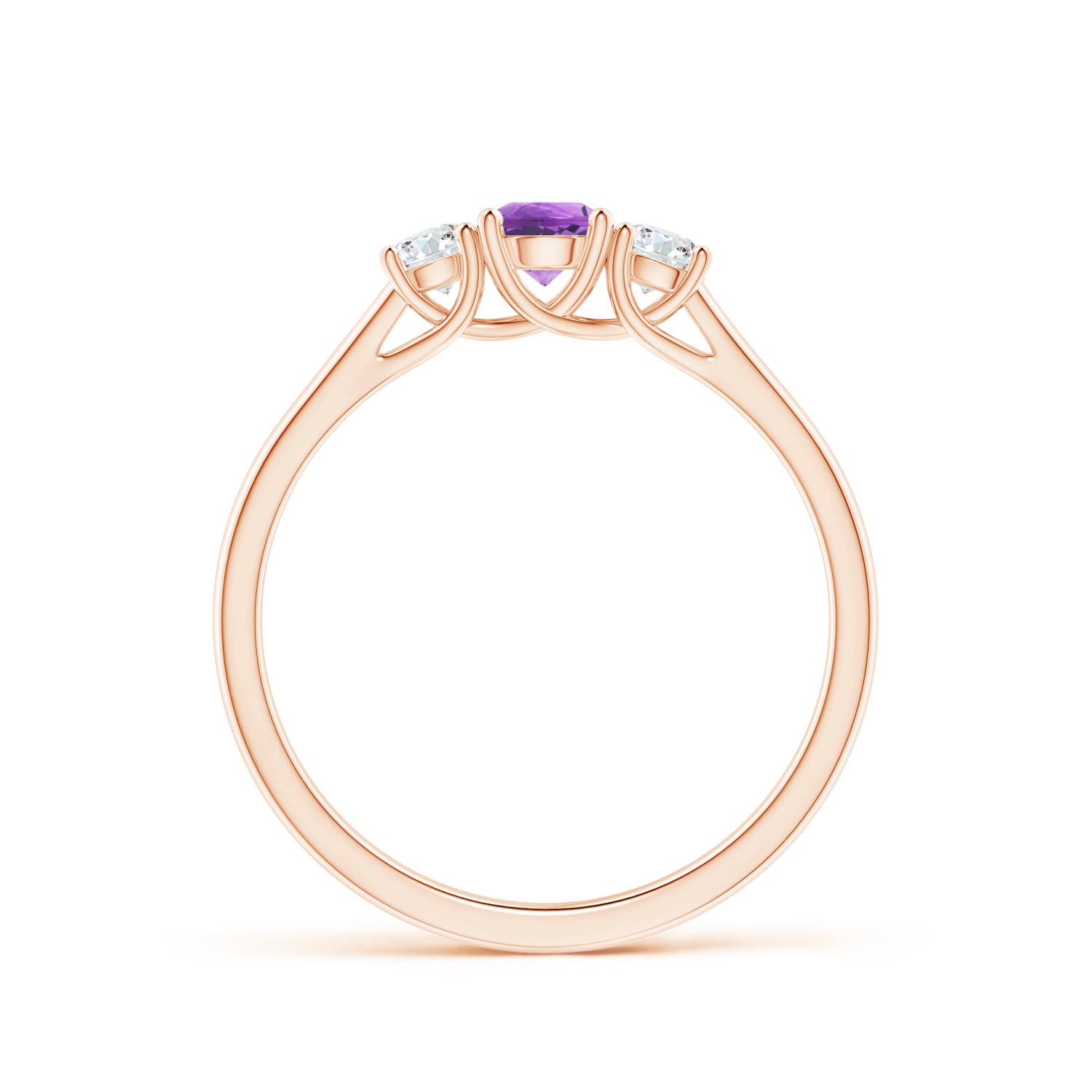 AA - Amethyst / 0.46 CT / 14 KT Rose Gold