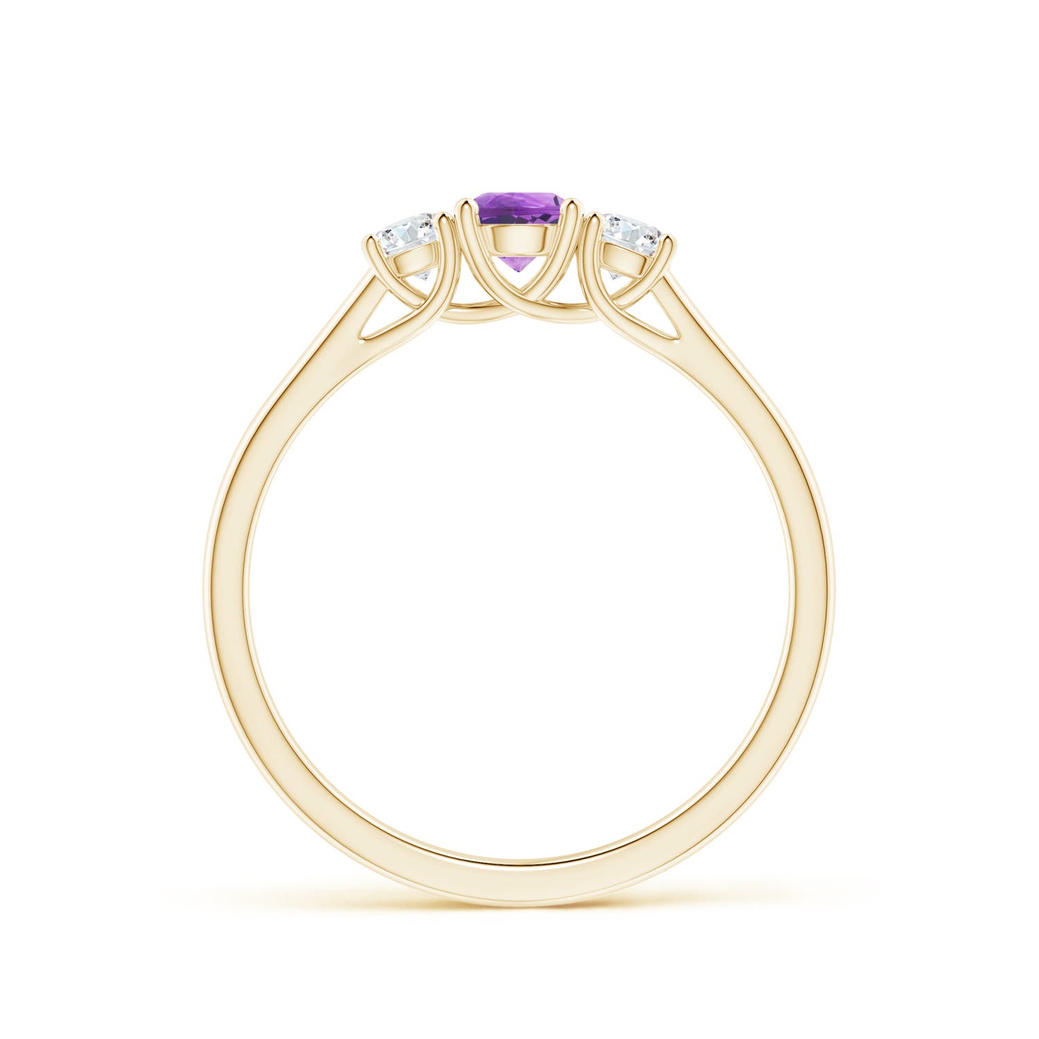 AA - Amethyst / 0.46 CT / 14 KT Yellow Gold