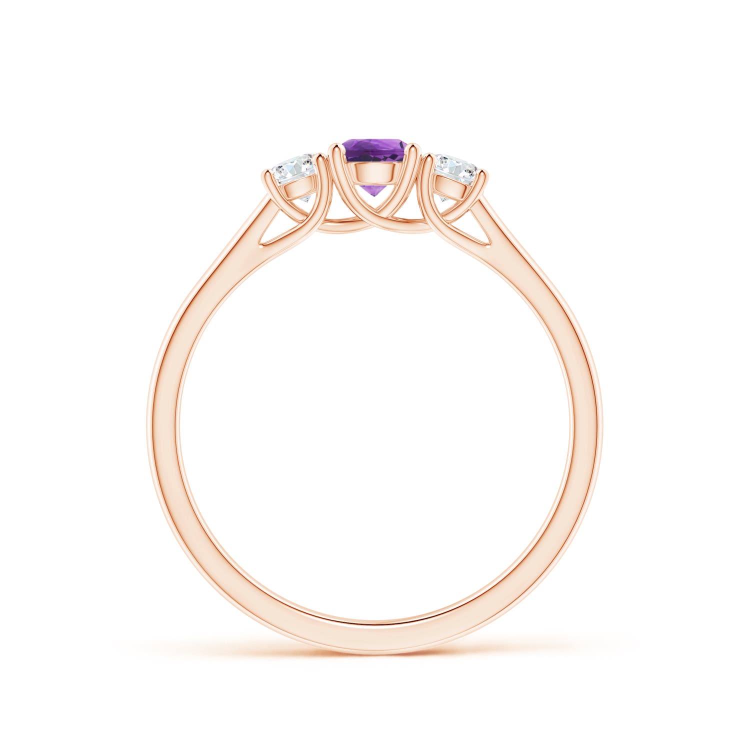 AAA - Amethyst / 0.46 CT / 14 KT Rose Gold