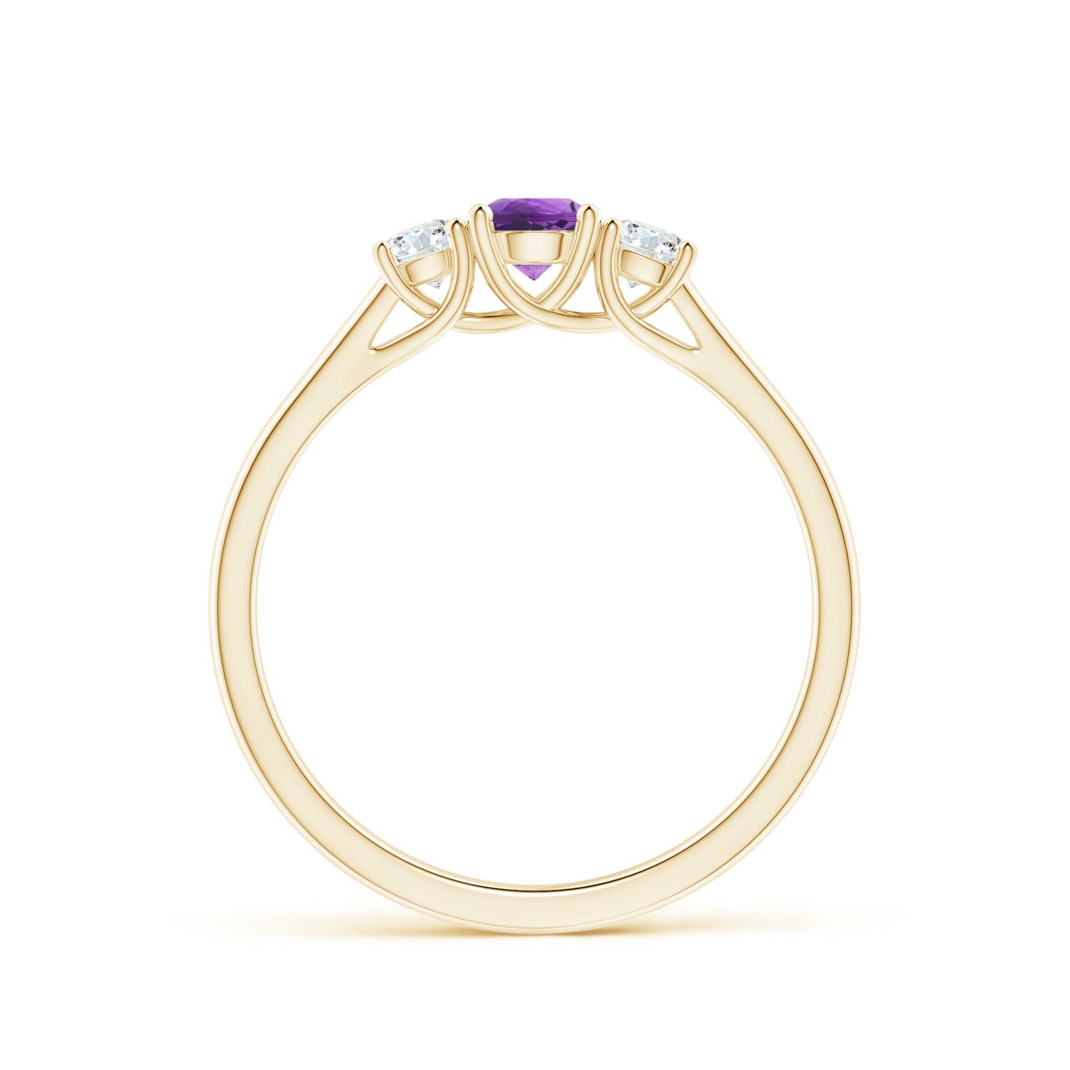 AAA - Amethyst / 0.46 CT / 14 KT Yellow Gold