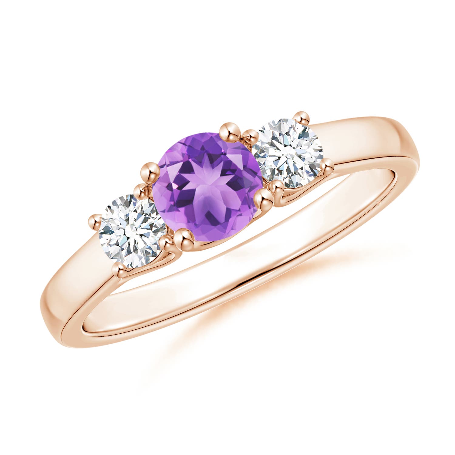 A - Amethyst / 0.77 CT / 14 KT Rose Gold