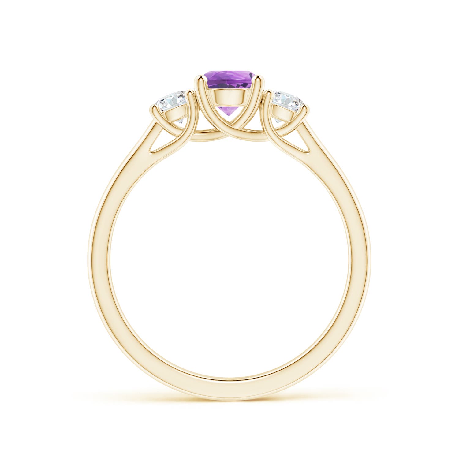 A - Amethyst / 0.77 CT / 14 KT Yellow Gold