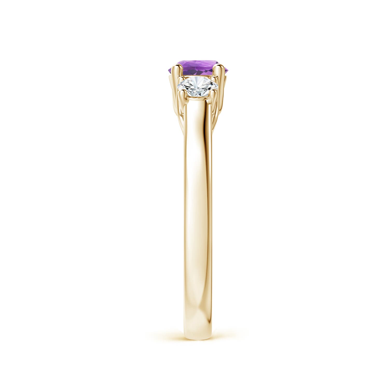 A - Amethyst / 0.77 CT / 14 KT Yellow Gold