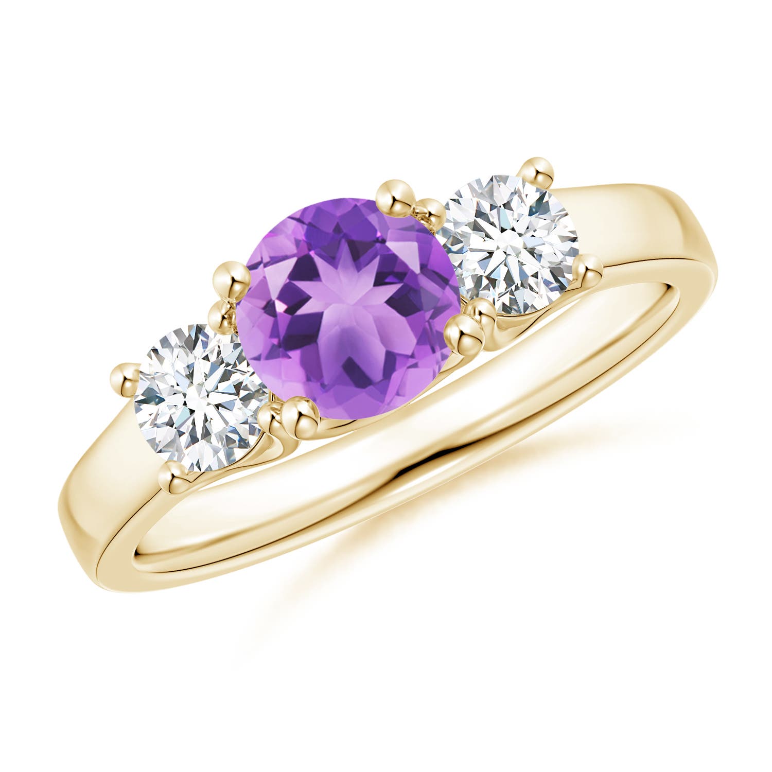 A - Amethyst / 1.26 CT / 14 KT Yellow Gold