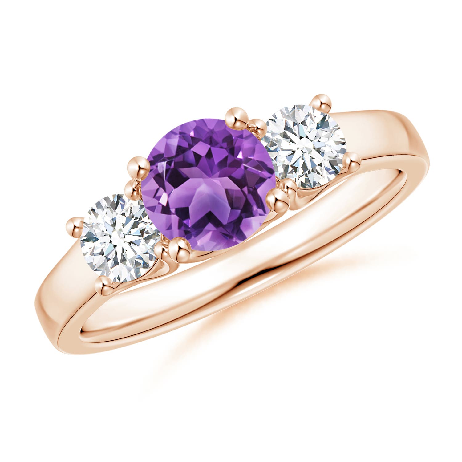 AA - Amethyst / 1.26 CT / 14 KT Rose Gold