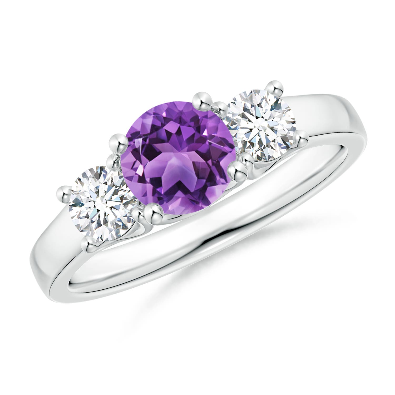 AA - Amethyst / 1.26 CT / 14 KT White Gold