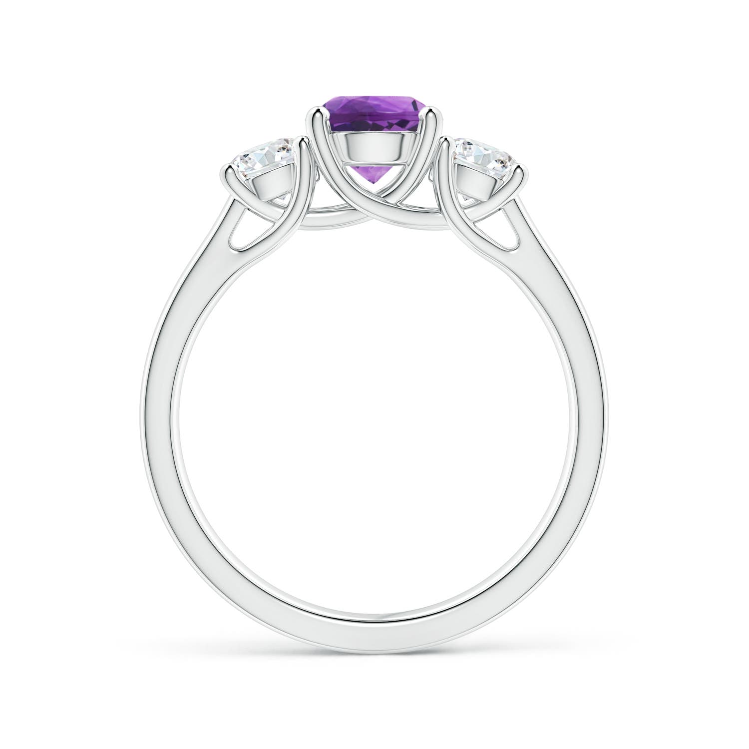 AAA - Amethyst / 1.26 CT / 14 KT White Gold