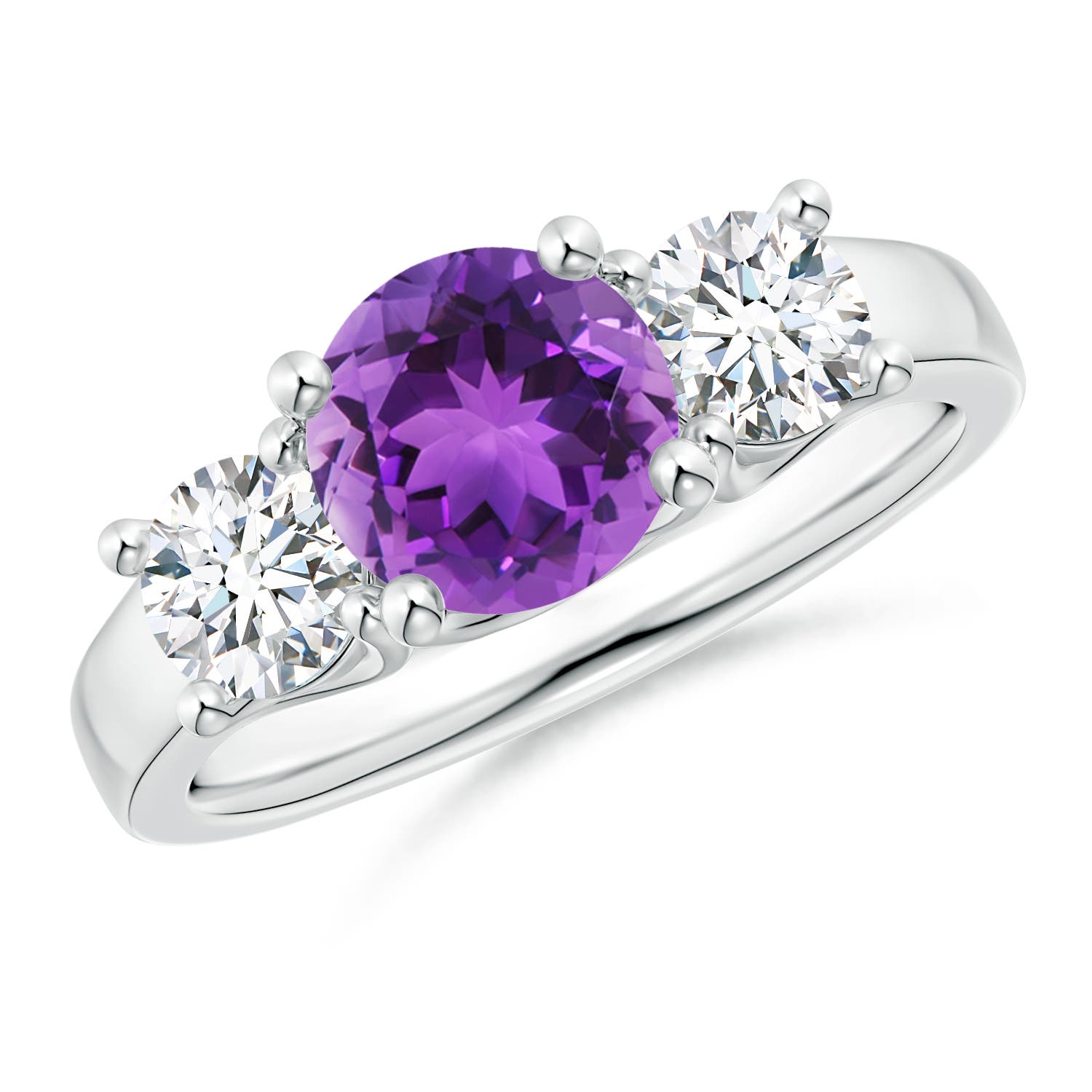 AAA - Amethyst / 1.85 CT / 14 KT White Gold