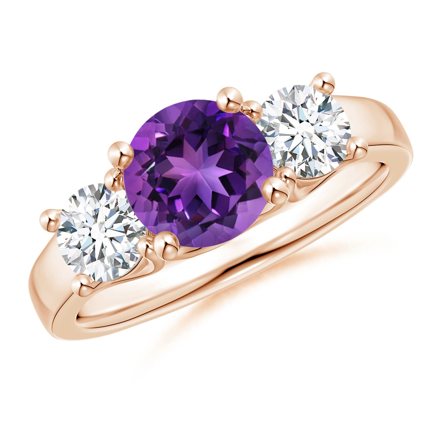 AAAA - Amethyst / 1.85 CT / 14 KT Rose Gold