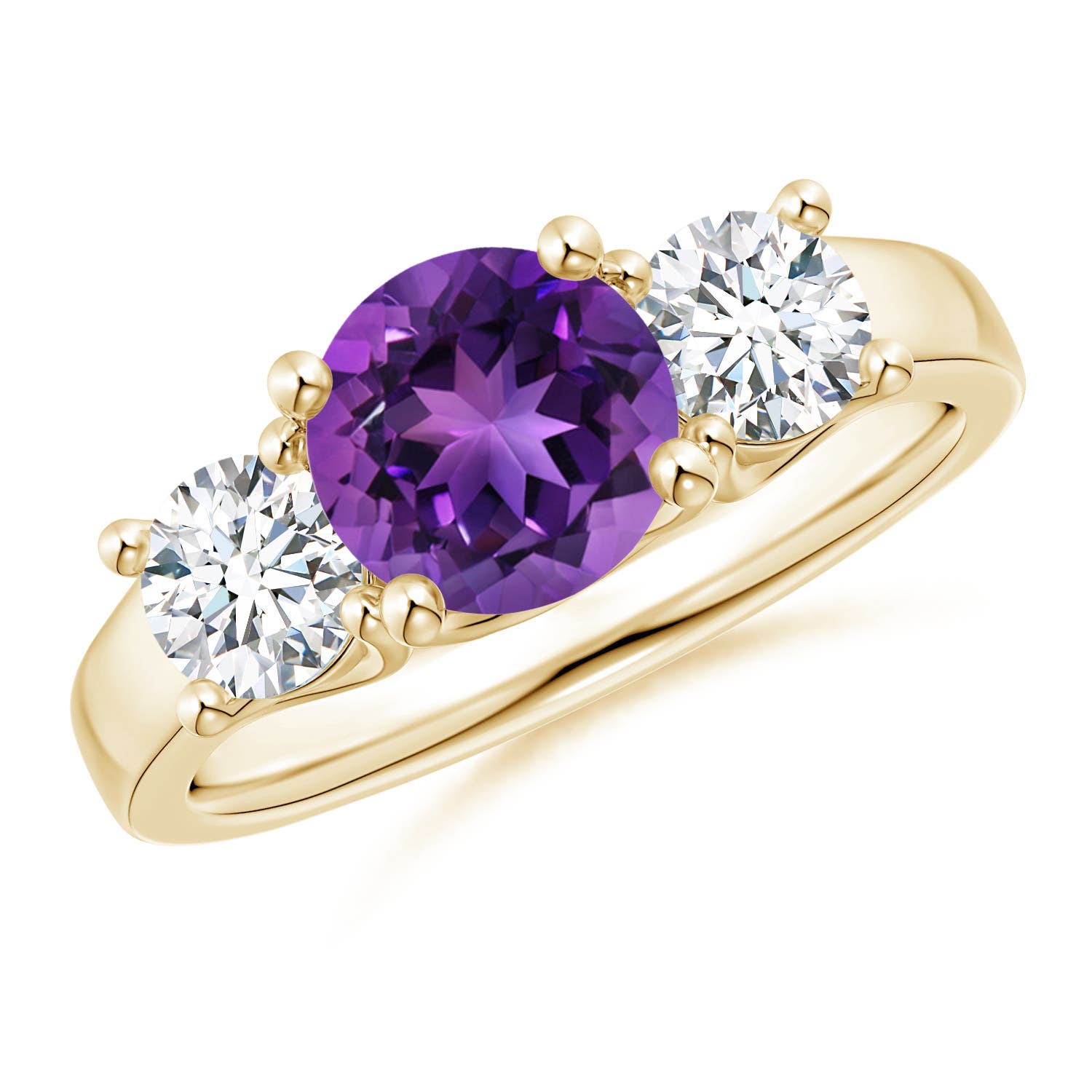 AAAA - Amethyst / 1.85 CT / 14 KT Yellow Gold