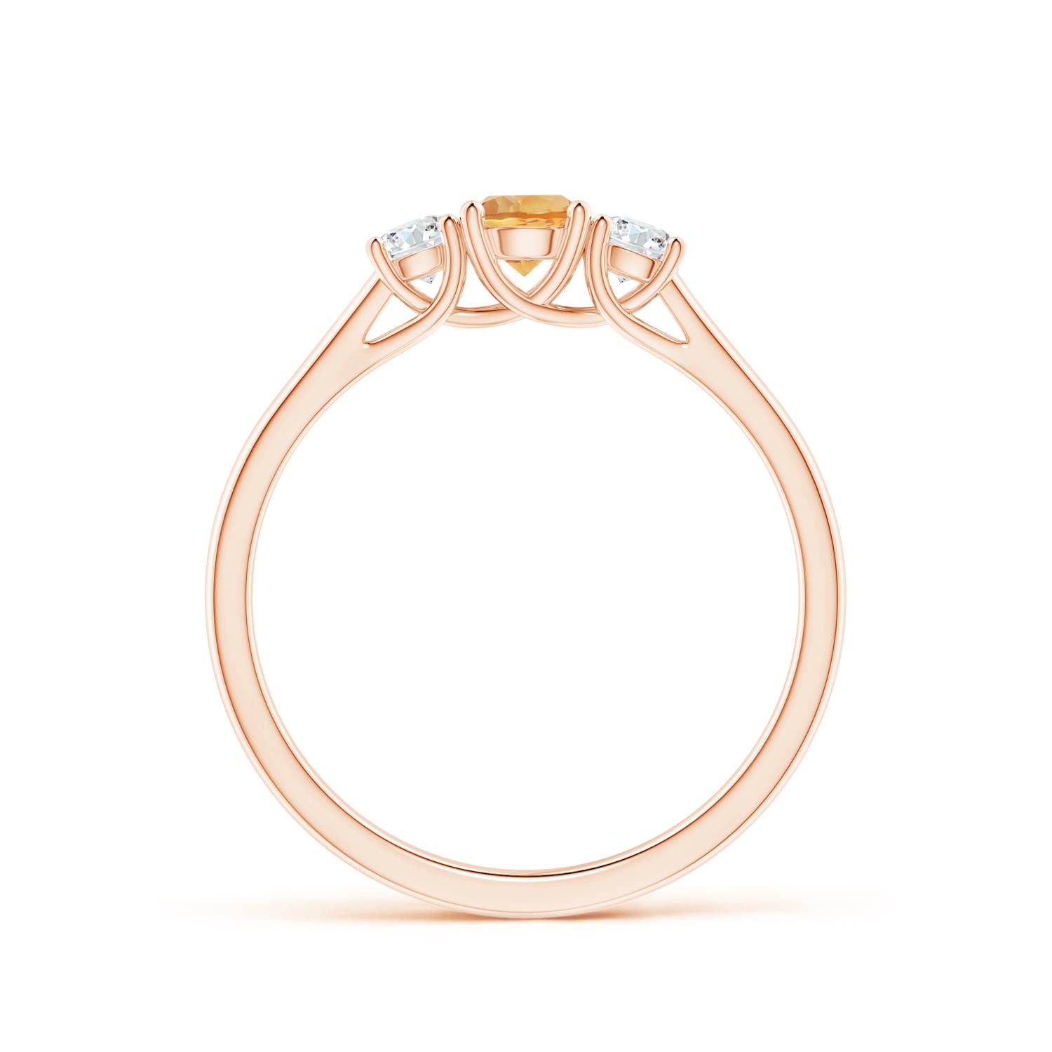 A - Citrine / 0.44 CT / 14 KT Rose Gold