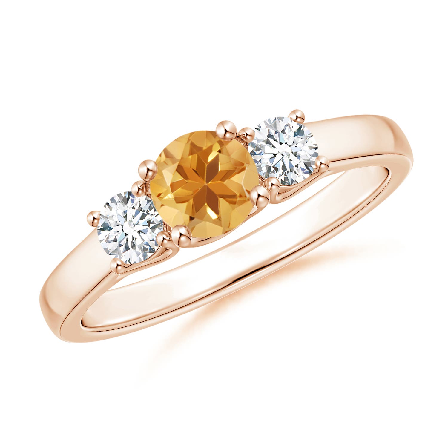 A - Citrine / 0.77 CT / 14 KT Rose Gold