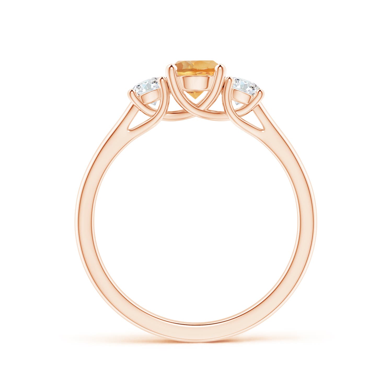 A - Citrine / 0.77 CT / 14 KT Rose Gold