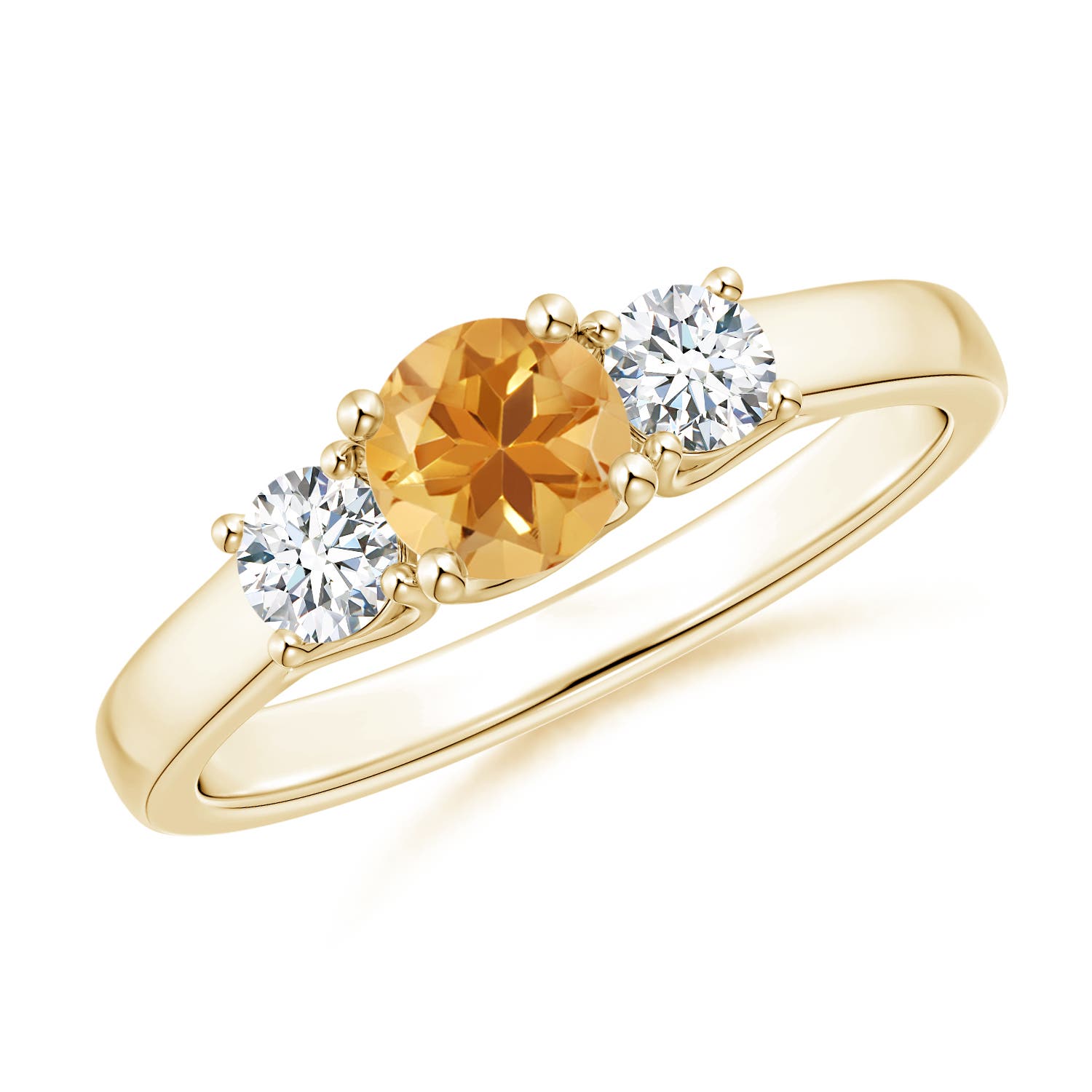 A - Citrine / 0.77 CT / 14 KT Yellow Gold