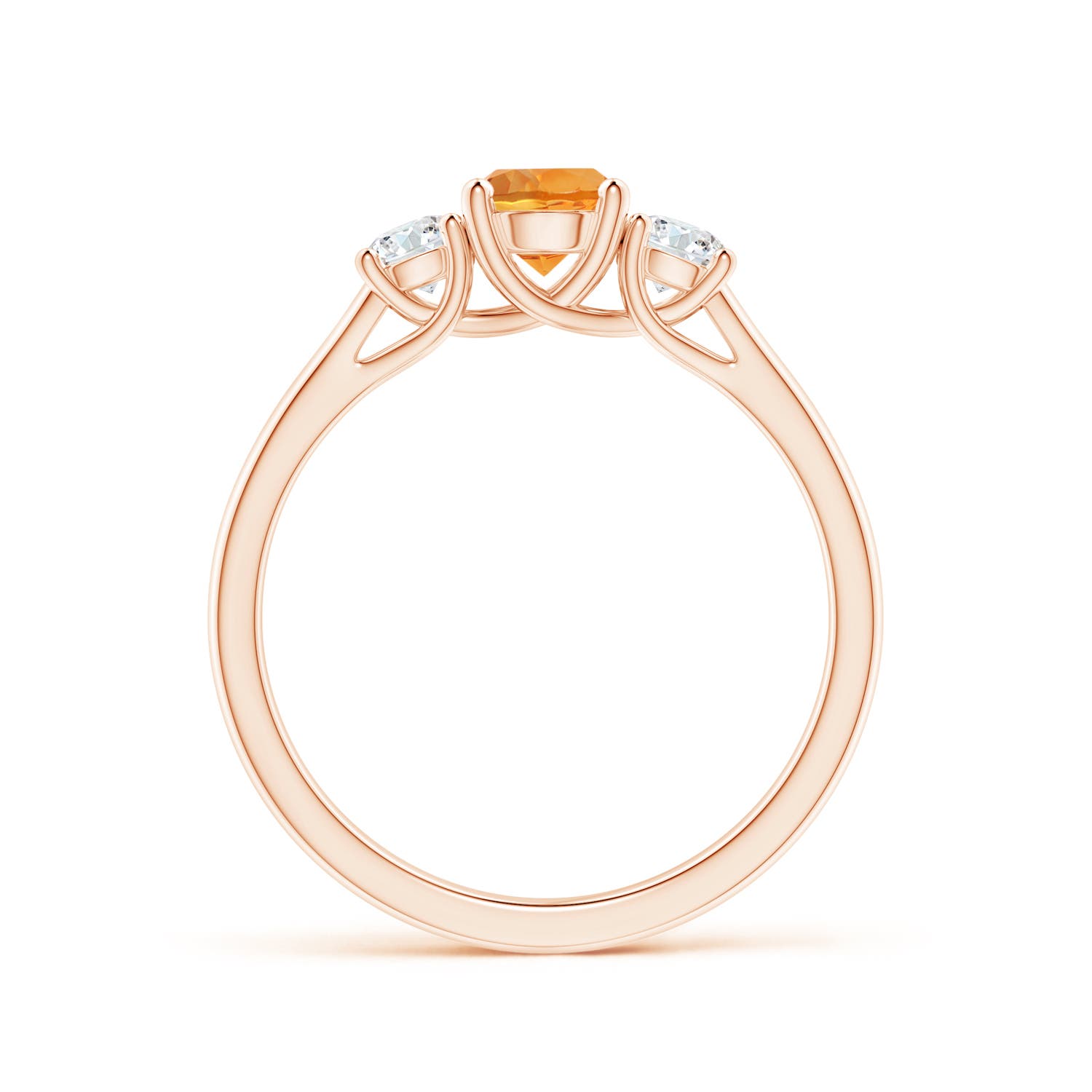 AAA - Citrine / 0.77 CT / 14 KT Rose Gold