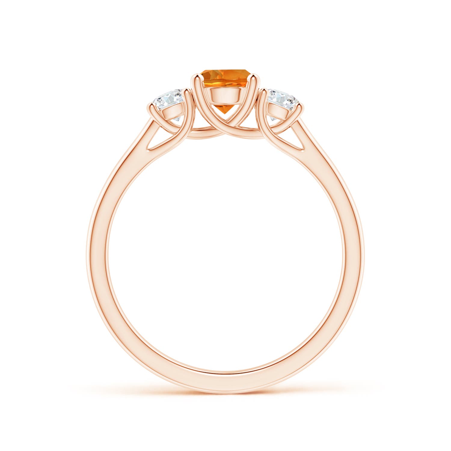 AAAA - Citrine / 0.77 CT / 14 KT Rose Gold