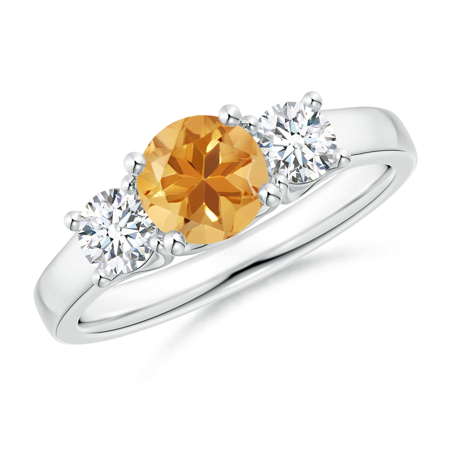 A - Citrine / 1.16 CT / 14 KT White Gold