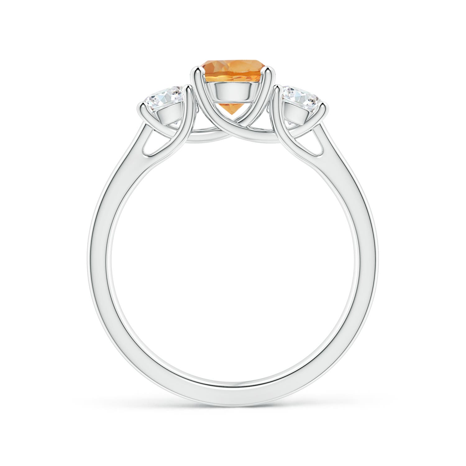 AA - Citrine / 1.16 CT / 14 KT White Gold