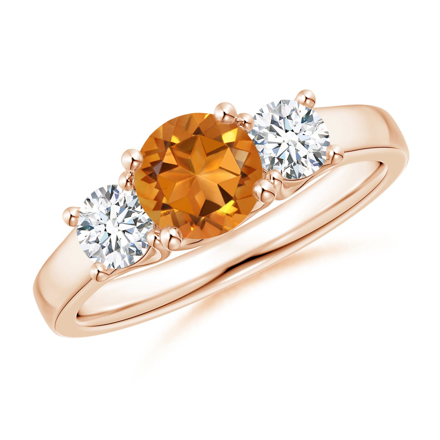 AAA - Citrine / 1.16 CT / 14 KT Rose Gold