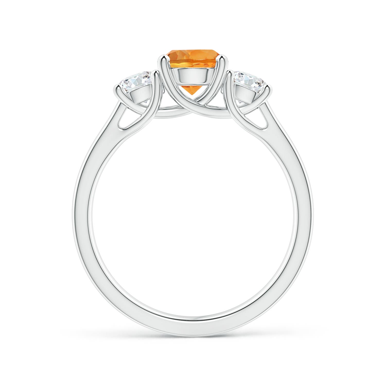 AAA - Citrine / 1.16 CT / 14 KT White Gold