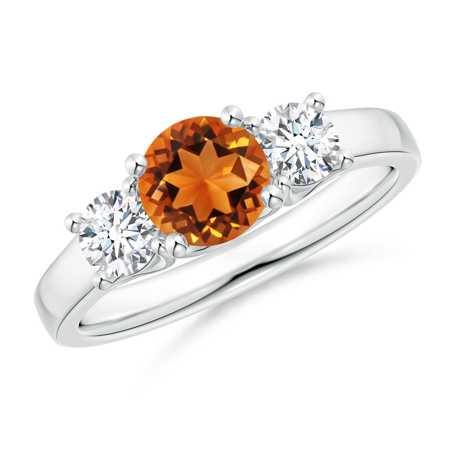 AAAA - Citrine / 1.16 CT / 14 KT White Gold