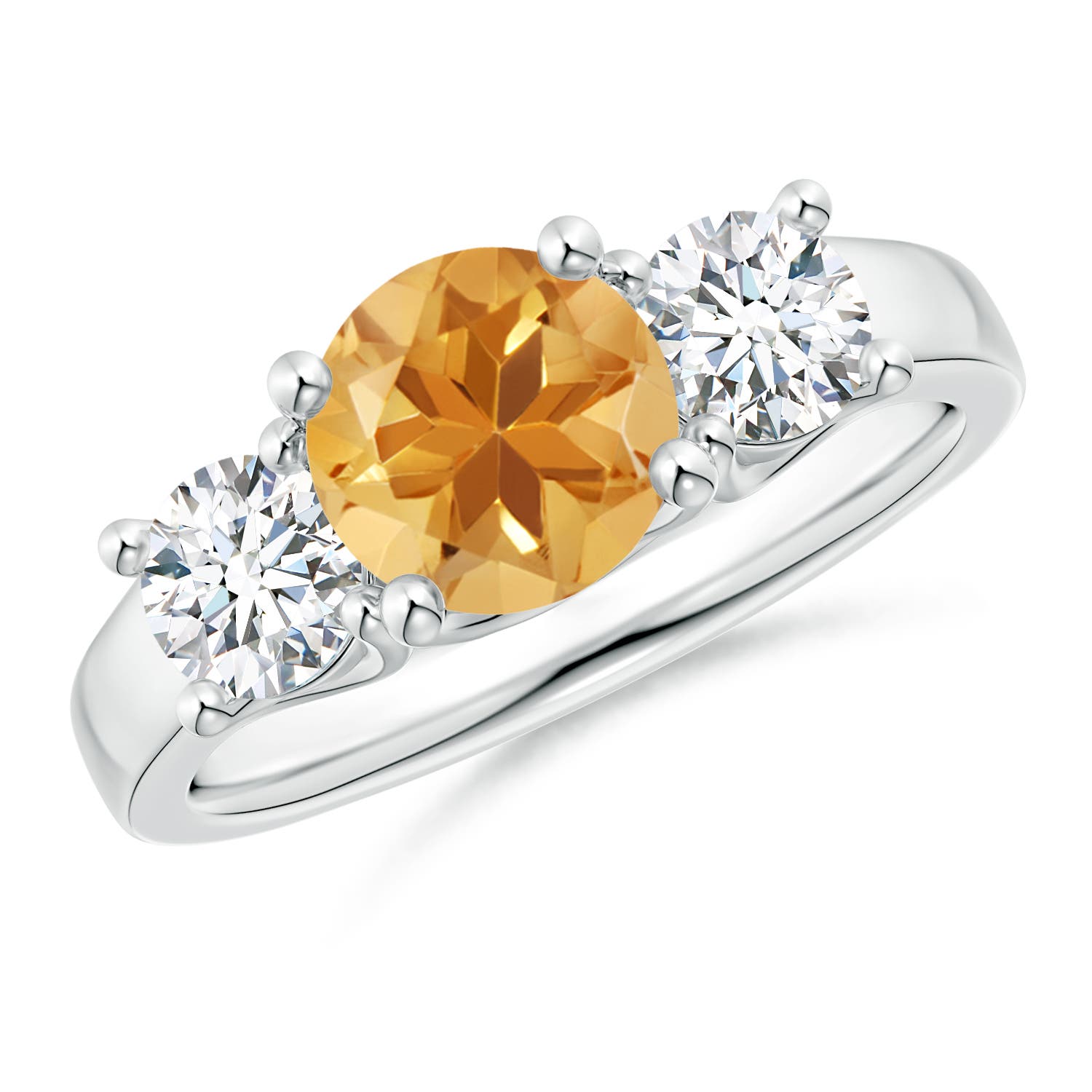 A - Citrine / 1.95 CT / 14 KT White Gold