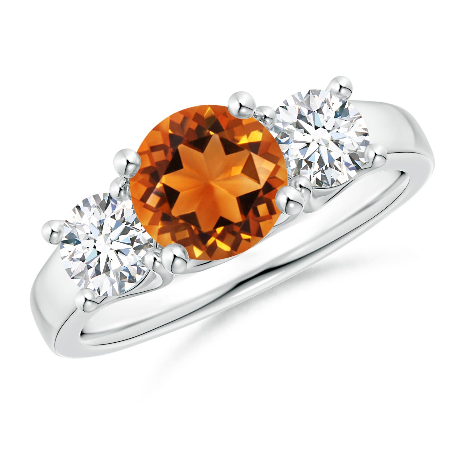 AAAA - Citrine / 1.95 CT / 14 KT White Gold