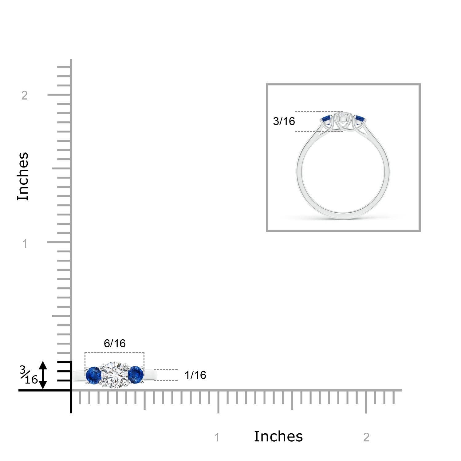 H, SI2 / 0.51 CT / 14 KT White Gold