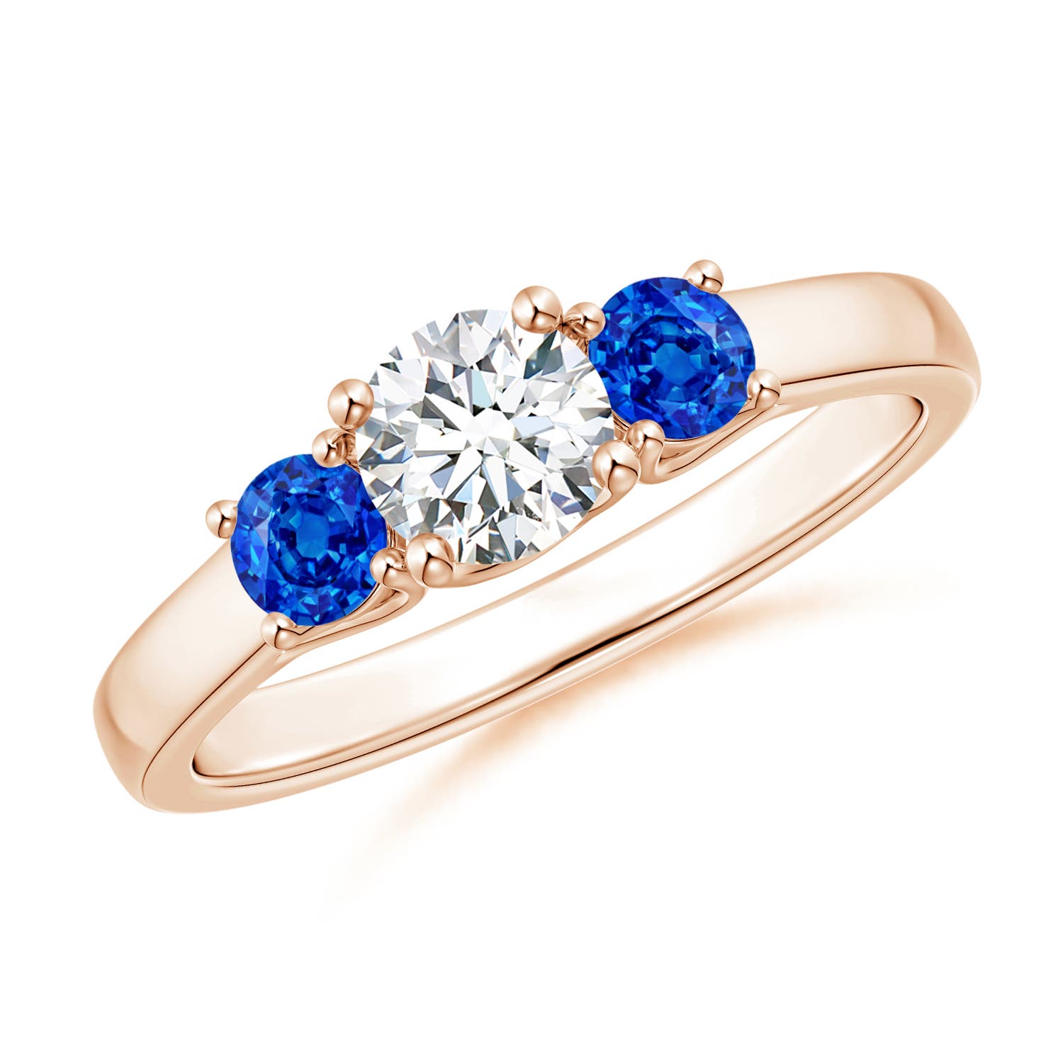 G, VS2 / 0.91 CT / 14 KT Rose Gold