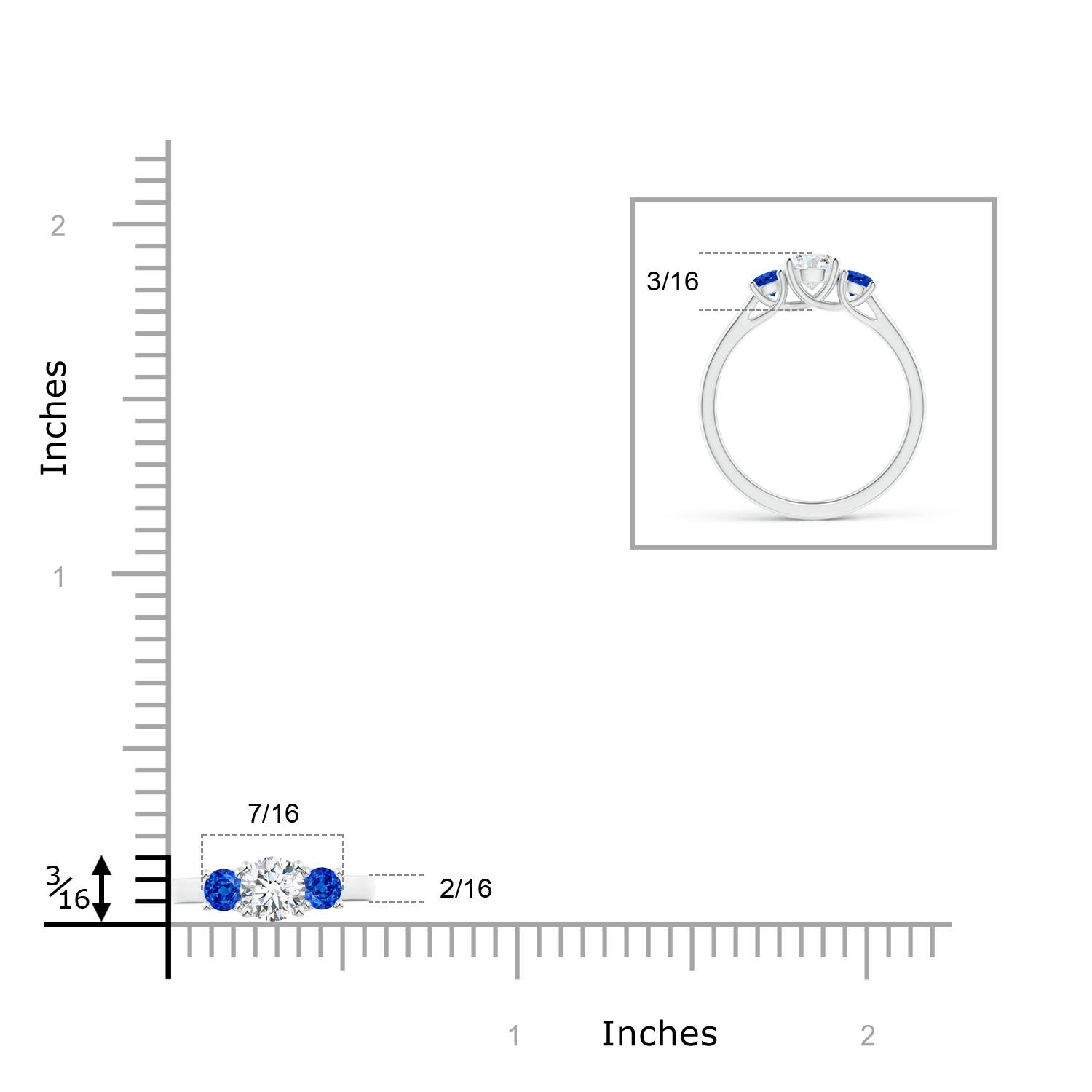 G, VS2 / 0.91 CT / 14 KT White Gold