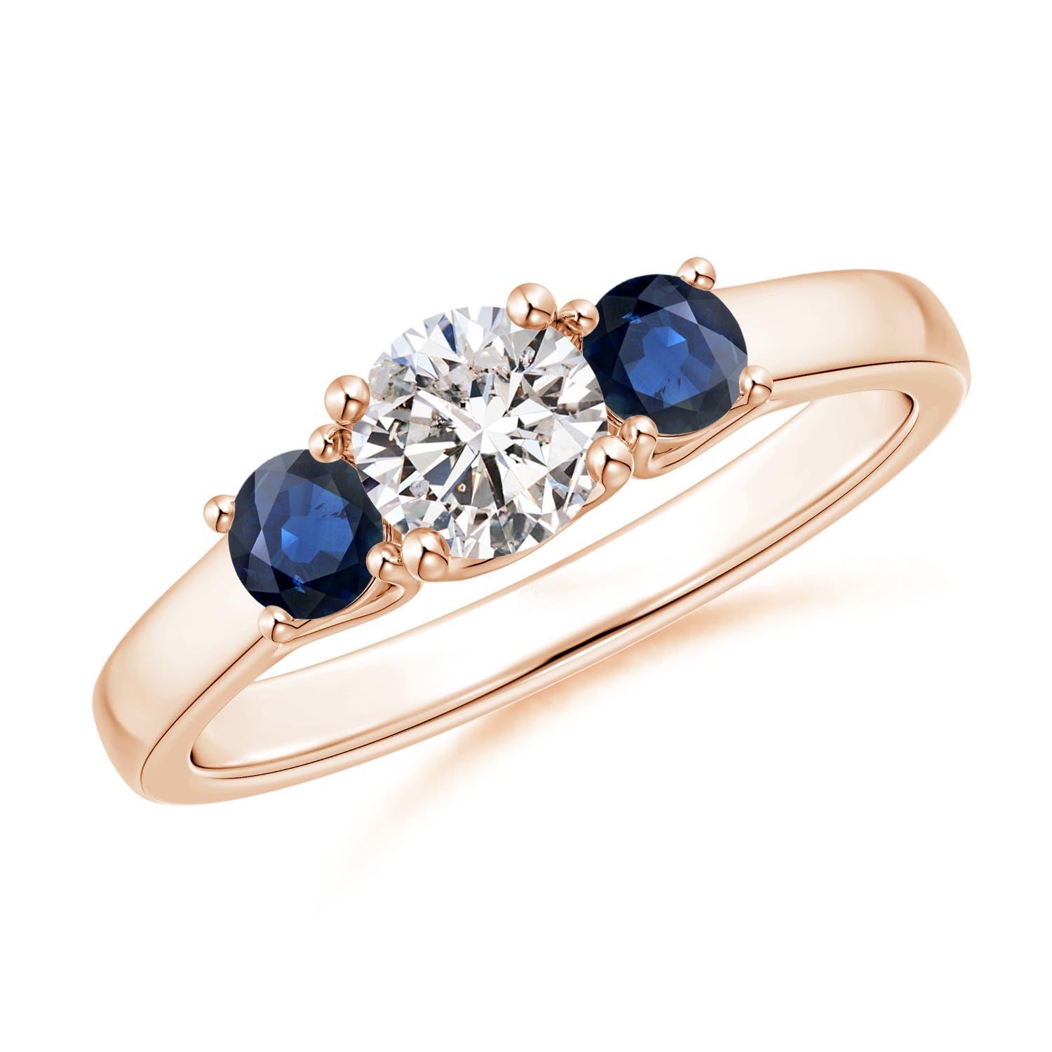 I-J, I1-I2 / 0.91 CT / 14 KT Rose Gold